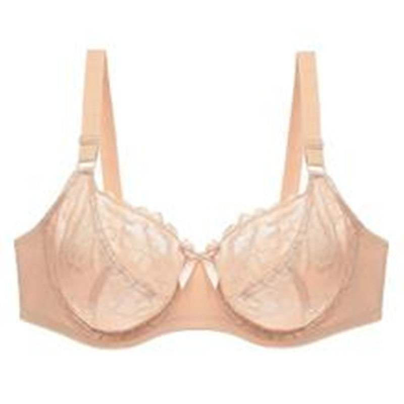 Pure color bra lace women's plus size bra underwear